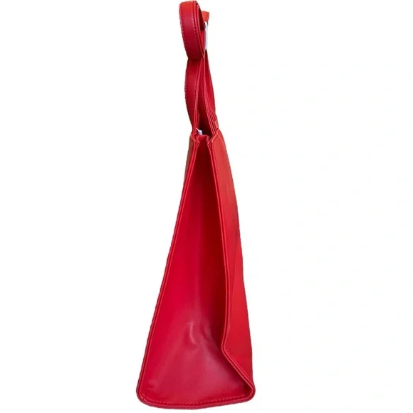 Telfar Shopping Bag Medium Red Vegan Leather Tote NWT - Picture 6 of 12